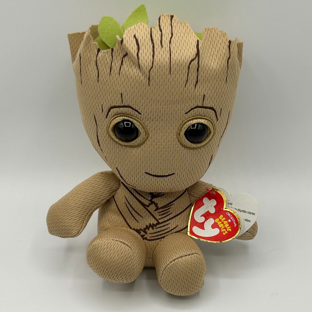 Marvel Groot Beanie Babies TY 7" Plush Collectible 2018 Guardians‎ of the Galaxy